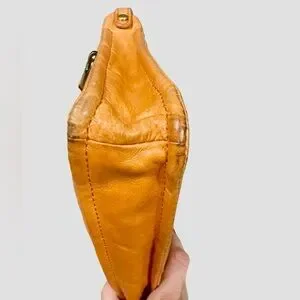 Sac Hobo International Mission En Cuir Orange - Bandoulière Ajustable - Occasion Très Bon état